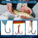 24 Ice Fishing Advent Calendar 2025 Christmas Countdown 24 Days Ice Fishing Lures Countdown Calendar Set for Ice Fisher Adult Men Father Ice Fishing Blind Box Surprise Gift (Bright Style)