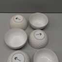 DOWAN Ice Cream Bowls 9 OZ, Small Bowls Set of 6, 4.5 Inch Ceramic Embossment Stoneware Bowl, Kitchen Decor&Housewarming Gift, White Bowls Set for Dessert, Fruits, Snack, Dishwasher & Microwave Safe