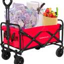 Small Wagon Carts Collapsible/Folding/Foldable/for Apartment/Grocery/Travel/Camping/Shopping/Outdoor/Lightweight & Portable