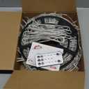 JMEXSUSS 600 LED Color Changing String Lights Plug in, 168FT Warm White & Multicolor Christmas Lights with Remote, Christmas String Lights Outdoor Waterproof Clear Wire for Tree Xmas Decor