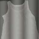 Women's Ribbed Knit Tank Top - Slim Fit Crew Neck Sleeveless Basic Cami for Layering, Daily Wear (White, Medium)