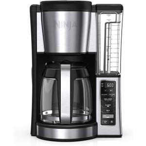 Ninja 12-Cup Programmable Coffee Brewer, 2 Brew Styles, Adjustable Warm Plate, 60oz Water Reservoir, Delay Brew - Black/Stainless Steel