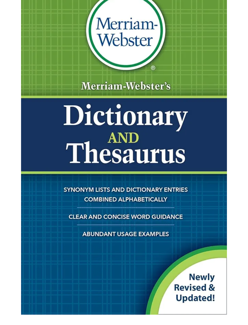 Merriam-Webster's Dictionary and Thesaurus