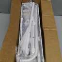 Delamu Over the Door Pantry Organizer, 6-Tier Pantry Organizers and Storage, Metal Cabinet Door Organizer, Hanging Spice Rack Shelves for Home & Kitchen, D5 x W18 x H50 inch, White