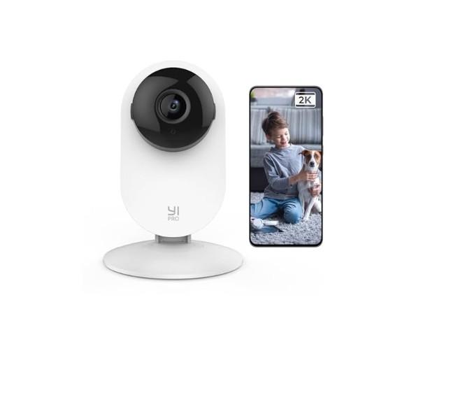 YI 2K 3MP Home Security Camera, Indoor Camera with Person, Vehicle, Animal Detection, Phone App for Baby, Pet, Dog, Monitoring, Compatible with Alexa