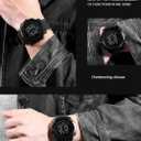 Digital Watch Sports Waterproof Military Back Light Small Watch for Men Black 1426
