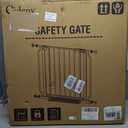 Baby Gate No Drilling, 29"-40" Auto Close Dog Gate Indoor for Doorways & Stairs, Pressure Mounted Adjustable Pet Gate, Easy Walk Through Child Gate for Children & Pets Stroller Friendly, White