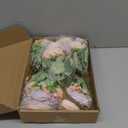 8 Pack Pink, Purple Peonies Artificial Flowers, Fake Silk Hydrangea Bouquet for Bridal Wedding Home Table Decor Reusable Dining Opening Ceremony Birthday Arrangement Faux Floral