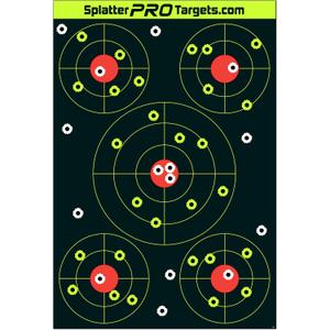 12x18 Splatter Targets. Shots Burst with a Bright Splatter Upon Impact. Instantly See Your Shots