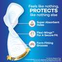Always Infinity Feminine Pads for Women, Flexfoam Pads with Wings, Size 4, Overnight Absorbency, Unscented, 38 Count