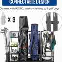 Mythinglogic Golf Storage Garage Organizer, Golf Bag Storage Stand and Other Golfing Equipment Rack, Extra Storage Rack for Golf Clubs