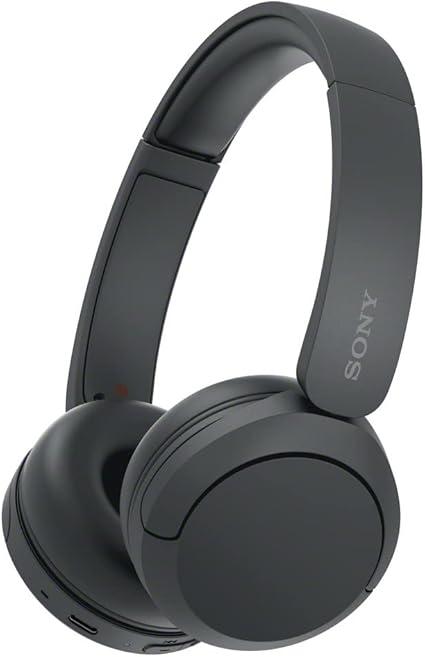Sony WHCH520 Wireless Headphones Bluetooth OnEar Headset with Microphone and up to 50 Hours Battery Life with Quick Charging, Black
