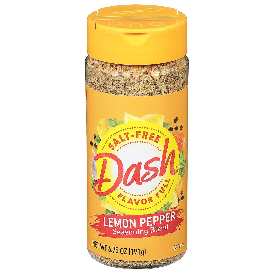 Dash Salt-Free No Salt Seasoning Blend, Lemon Pepper, 6.75 Ounce BBD: 12-23-27