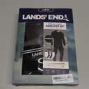 Lands' End Thermal Underwear for Men 3 Pc. Set Warm Long Johns for Men Base Layer Long Sleeve Shirt, Pants & Socks (Large, Black)