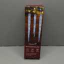 Minetom Icicle Lights Outdoor with Clips, 20ft 100 LED 20 Tubes Twinkling White Christmas String Lights, Connectable Waterproof Hanging Icicle String Light Plug in for Eave Holiday Outdoor