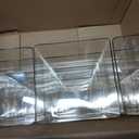 12Pcs Clear Square Vase, 5 x 5 in Acrylic Plastic Flower Vases for Centerpieces, Small Cube Container Bulk Succulent Pots Planters, Plastic Cube Floral Containers for Wedding Home Office Decor