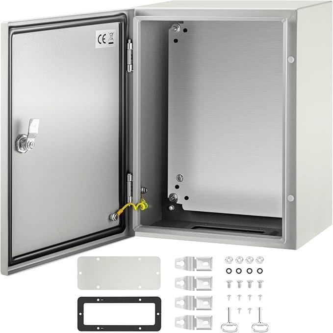 Visit the Store
4.6
4.6 out of 5 stars
(746)
VEVOR NEMA Steel Enclosure, 16 x 12 x 8'' NEMA 4X Steel Electrical Box, IP66 Waterproof & Dustproof, Outdoor/Indoor Electrical Junction Box, with Mounting Plate