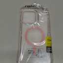 WOGROO for iPhone 13 Pro Max Case, Compatible with MagSafe, Magnetic Kickstand Case for Women Girls, Clear Pink