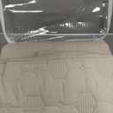 Lush Decor Hexagon Honeycomb Embroidered Textured Cotton 3 Piece Quilt Set, Full/Queen, Neutral