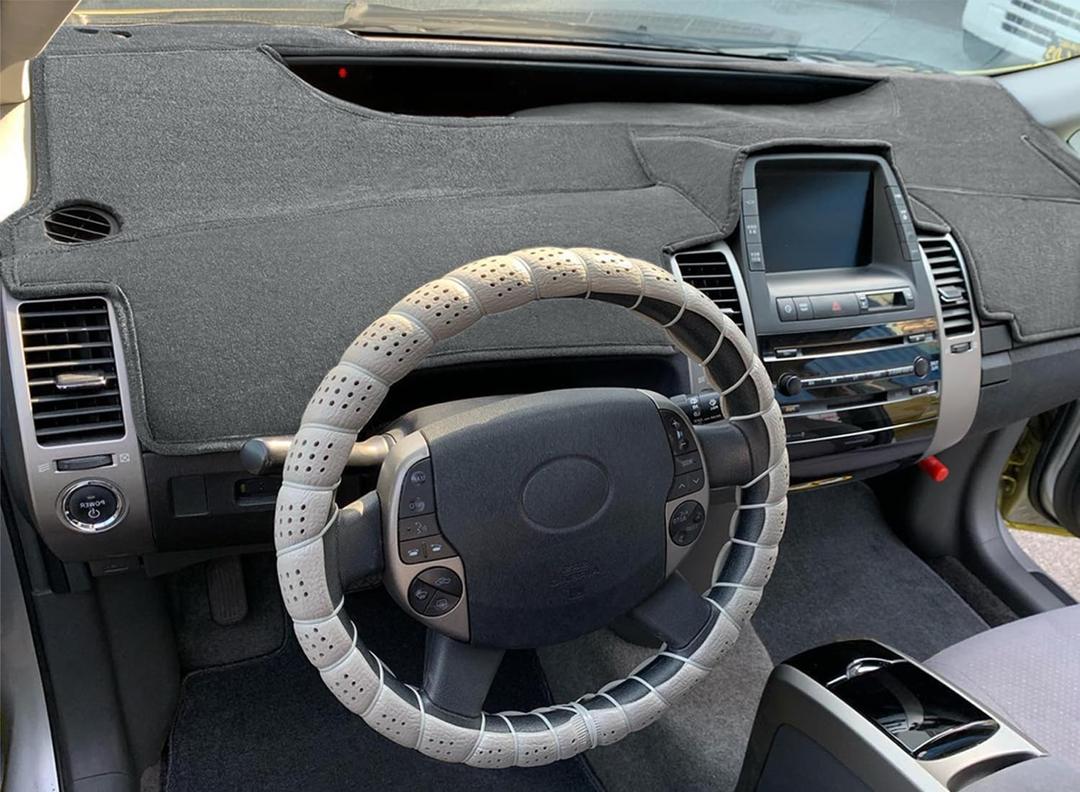 Dash Cover Mat Custom Fit for Toyota Prius with Sensor Cutout,Dashboard Pad Cap Carpet Protector (Darkgray) K218