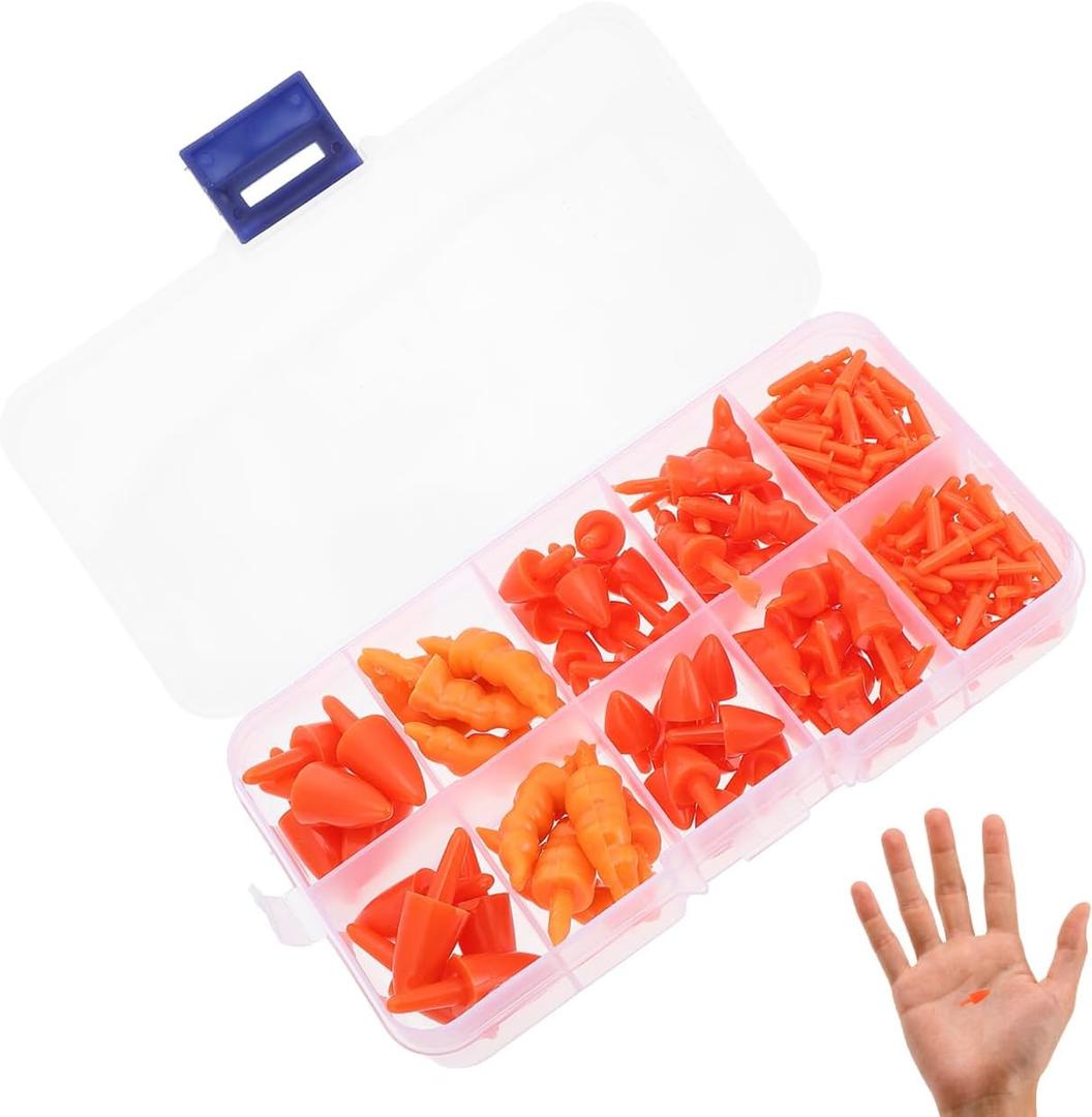 160 PCS Snowman Noses for Crafts,Christmas Carrot Nose Snowman Craft Accessories for Christmas Winter Holiday DIY Decorations Supplies