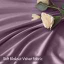 MIULEE Lavender Velvet Curtains Thermal Insulated Blackout Curtain Drapes for Bedroom Living Room Darkening 90 Inches Long Curtains Panels Rod Pocket Set of 2