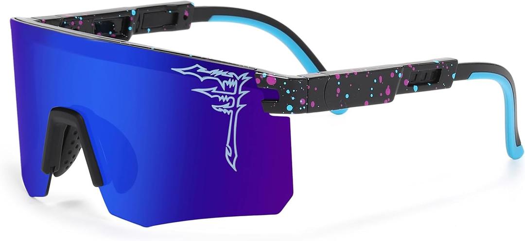 FIXEROS Two Size Polarized Baseball Sunglasses For Adults and Youth Boys Girls Kids UV400 Men Women Cycling Sports Glasses