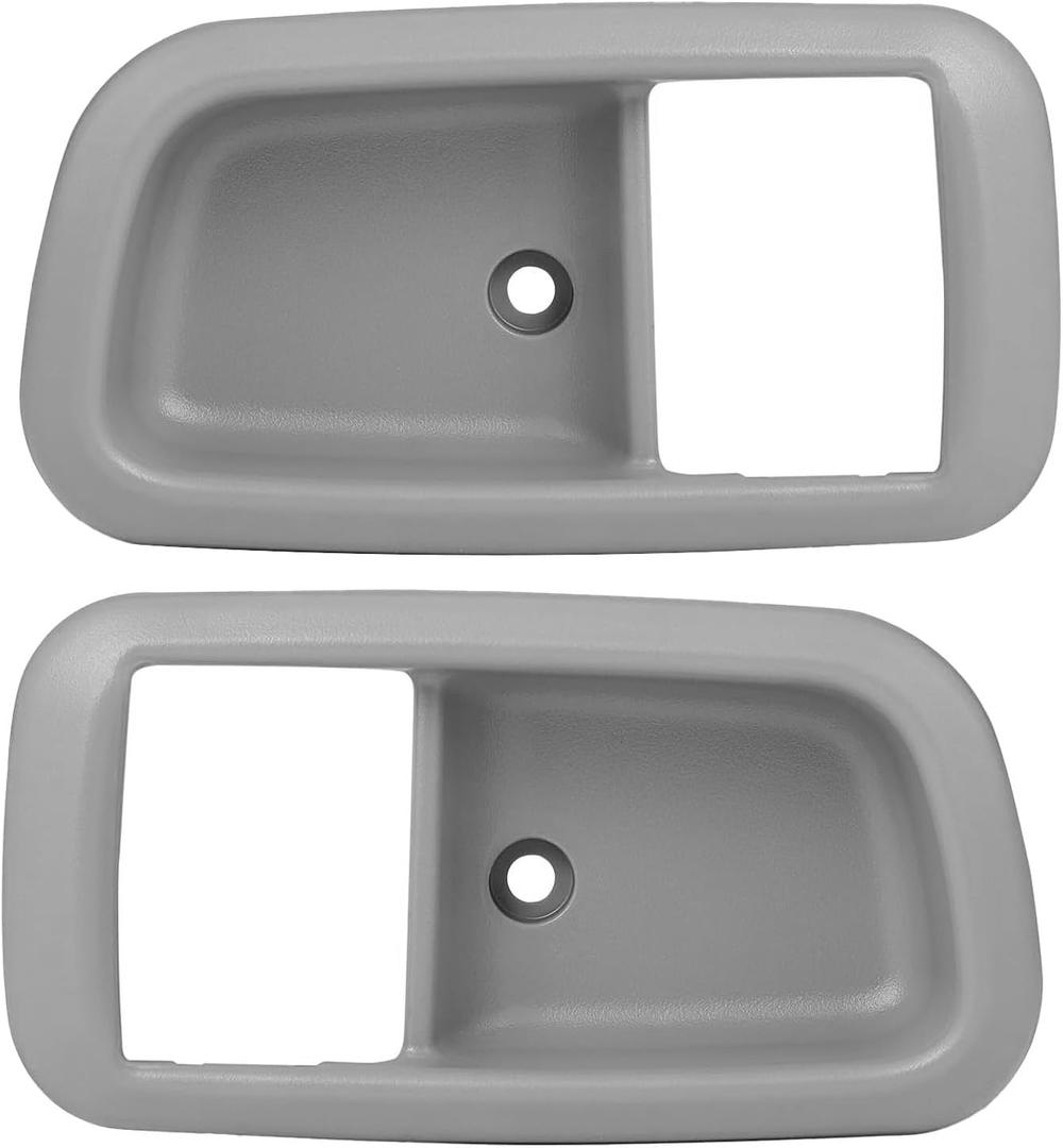 Interior Door Handle Trim Bezels (Gray) for Toyota Tundra 2000-2003, Tundra 2004-2006 Extended Cab Pickup/Standard Cab Pickup, for Front Driver & Passenger Side