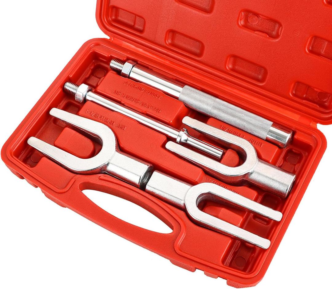 Ball Joint Separator Set | 5PCS Pickle Fork Splitter Kit Tie Rod Tool Set Ball Joint Tie Rod Pitman Arm Remover Separator Set for Cars and Light Trucks