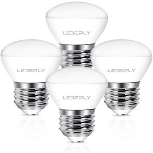 R14 LED Bulb, 4W=40W, Dimmable, Medium E26 Base, Mini LED Reflector Floodlight Bulb, 400 Lumens, 2700K Warm White, 4 Pack