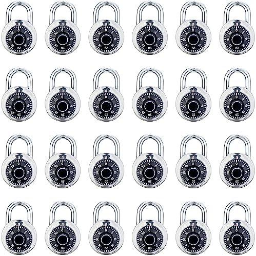 Combination Lock Locker Lock for Gym and School Lockers Safe Combination Padlock Mini Combination Lock (24Pack)