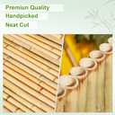 Bamboo Fence 4 ft H x 8 ft L x 0.75 in D, Natural Bamboo Privacy Screen 4 Feet High, Outdoor Or Indoor Divider Decorative Fence Rolls for Patio, Balcony, Garden and Border Pool (4ft H x 8ft L)