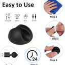 Cord Holder Cable Clips, 12PCS Self-Adhesive Wire Management Keeper Cord Organizer Charger Holder for Desktop USB Charging Cable Nightstand Power Cord Mouse Cable Wire PC Office Home (White)