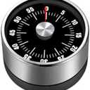 Digital Kitchen Timer for Cooking, Loud Alarm, Magnetic Back (Black)