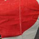 4 x 6 Area Rug with Cute Red Heart Pattern for Girls Bedroom - Plush Soft Baby Plush Bedside Indoor Rugs, Rectangular Non-Slip Small Living Room Carpets, Stylish Decor for Girls