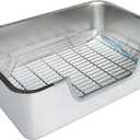 Stainless Steel Sifting Litter Box for Rabbit (XL)