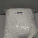 White Linen 100 Inch Wide Curtains 90 Inches Long for Living Room Divider Light Filtering Semi Sheer Modern Farmhouse Pleated Curtain with Hooks Rings for Patio Sliding Door Dining Room Large Window