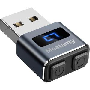 meatAnty Metal Tiny Mouse Jiggler, USB Mover Undetectable, Automatic Shaker with Screen, 3-Mode Mouse Mover Device, Wiggler Giggler Juggler Keep Computer/PC/Laptop Active Office Remote Work