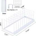 Hat Organizer for Baseball Caps, Hat Stand for 10 Baseball Caps Display and Organizer, Hat Rack, Caps Storage Holder for Bedroom, Closet, Dresser, Office - Easy to Install and Grab (White)