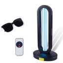 Home Disinfection Device, UV Light Sanitizer for Dust Mites,UVC Light for Room,Ultraviolet Light with 3- Speed Timing and Remote Control,38W UV Lamp for Home