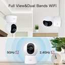 ARENTI 5G Indoor Security Camera, 4MP Pet Camera with Speaker for Dog/Cat, Baby Monitor with Phone App, Dual-Band WiFi, Auto Tracking, Super Night Vision, 2-Way Talk, Cloud & SD Card Storage(P2Q 2PC)