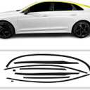 BOGAR TECH DESIGNS for Kia K5 2021-2026 Side Window Chrome Delete – Precut Vinyl Trim Overlay, Gloss Black Blackout Appearance
