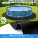 Pool Pads for Above Ground Pool, 15' Seamless Comfort Underfoot