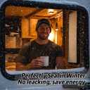 Aucuda Aluminum RV Emergency EXIT Window 30"x20" DOT Certified - Tempered Glass with Screen & Trim Kit, 1-3/4" Wall, Pop-Out Egress for Camper, Cargo, Horse Trailer(Easy Installation, Heat Insulation)