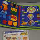 URMYWO Toddler Busy Board - Busy Book Montessori Toys Ages 3 and up - Preschool Learning Activities with Alphabet Number Animal, Educational Travel Toys Birthday Gifts for Kids, Compact