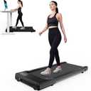 SupeRun Walking Pad, Under Desk Treadmill, 3 in 1 Portable Treadmill with Remote Control LED Display, 2.5 HP Quiet Walking Jogging Machine for Office Home Use, 300 Lbs Capacity
