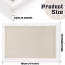 Colarr 2 Pcs Bulletin Board 30 x 20 Inch with Frame Decorative Large Wall Mounted Notice Pin Board with Push Pin for Home Office School Picture(White)