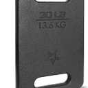 Yes4All Cast Iron Rucking Weight for Backpack, Training Weight Plate with Ergonomic Rounded Handle, Protective Glossy Finish for Weighted Walking, Hiking, Rucking, Resistance Workout, 10 LB