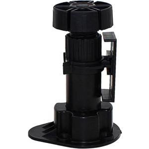 Black Furniture or Cabinet Leveler Legs - Support 330 Lb. per Leg - Adjusts from 3 7/8" to 5 3/8" - 12 Pack (4 inches)