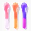 Color-Changing Ice Cream Spoons - Dessert Pudding Spoons for Birthday Celebrations - Reusable & Individually Wrapped, 27 count